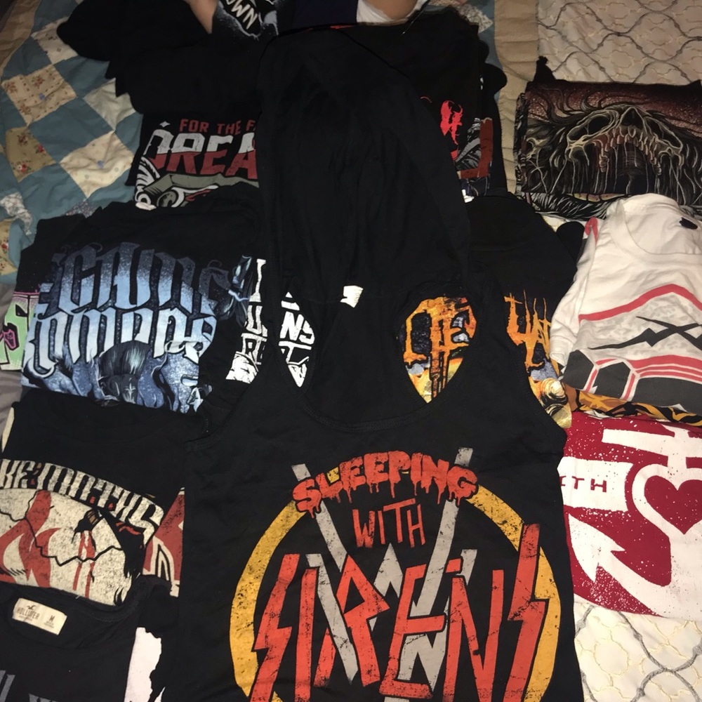 Brand New Sleeping with Sirens Hooded tank top